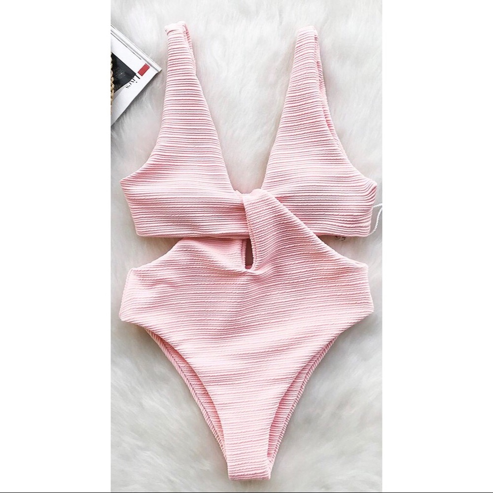 Blush Pink One Piece Bikini